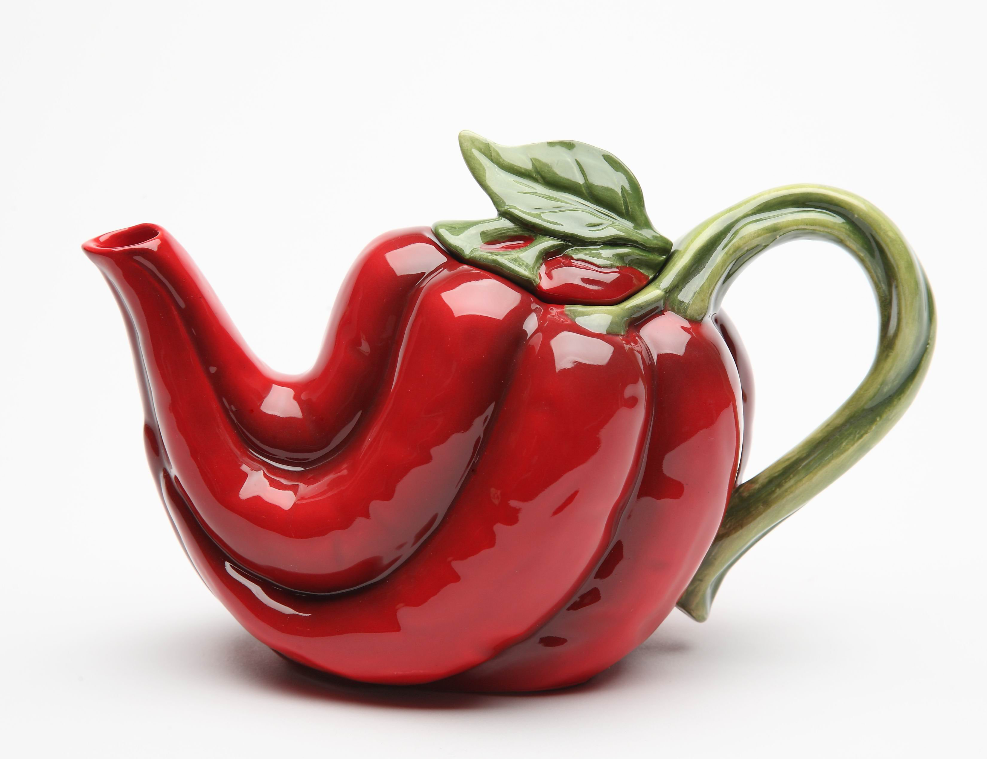 ★★Adairs★★ Premium 3S Cali Tea JD5467 Fleur De Lis Living Coosada Chili Pepper 0.38-qt. Teapot